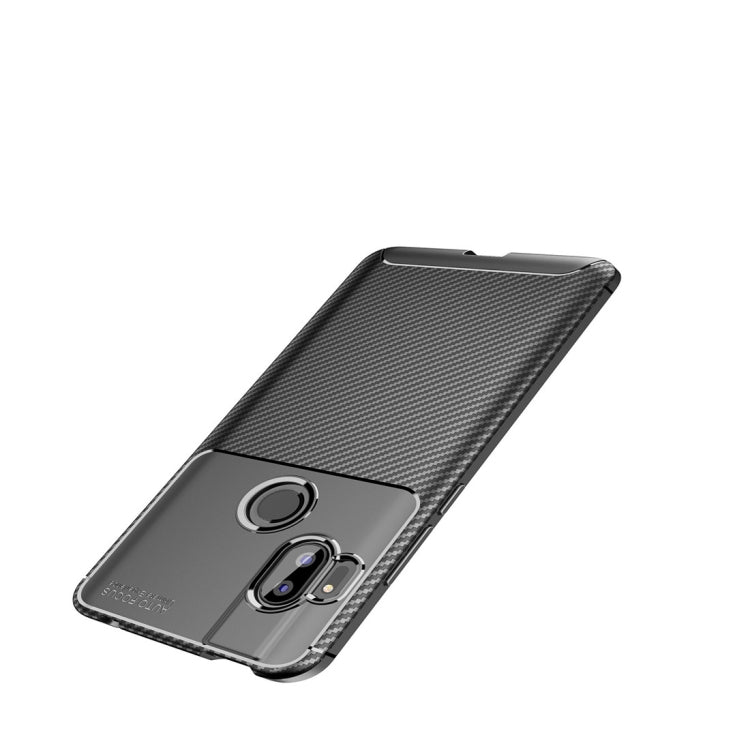 For MOTO One Hyper Beetle Series Carbon Fiber Texture Shockproof TPU Case