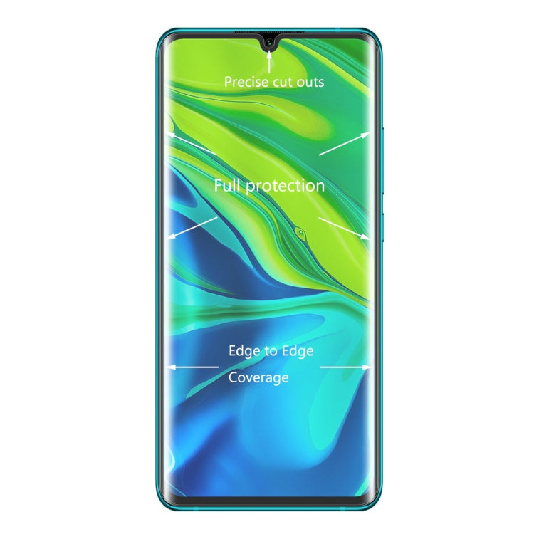 For XIAOMI MI CC9 Pro / MI Note 10 Global ENKAY Hat-Prince 0.26mm 9H 3D Explosion-proof Full Screen Curved Heat Bending Tempered Glass Film