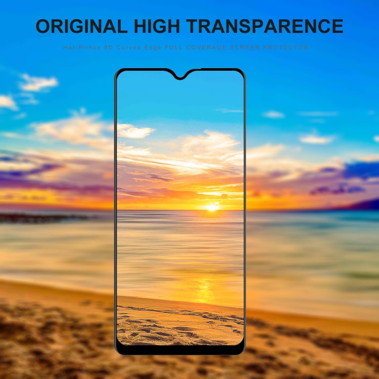 For Galaxy A20s ENKAY Hat-Prince 0.26mm 9H 6D Curved Full Screen Tempered Glass Film