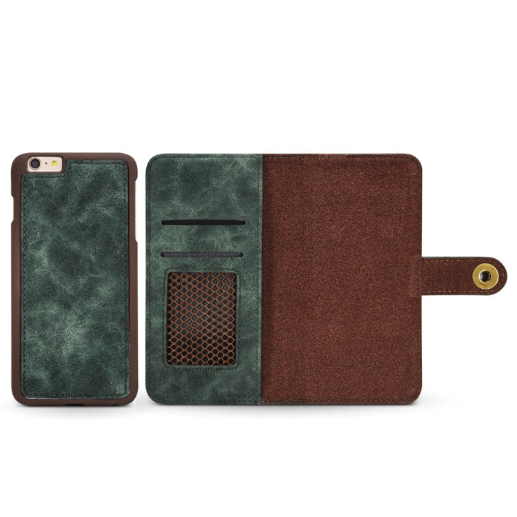 For iPhone SE 2022 / SE 2020 / 8 / 7 Retro Magnetic Detachable Horizontal Flip PU Leather Case with Card Slots & Wallet & Photo Frame