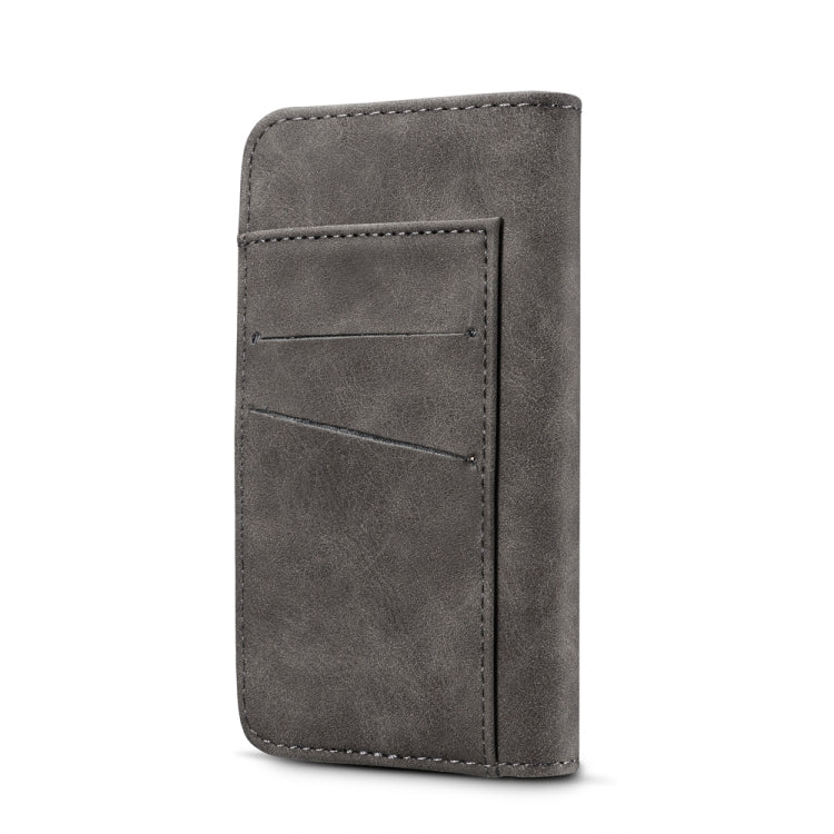 For iPhone X Retro Magnetic Detachable Horizontal Flip Leather Case with Card Slots & Wallet & Photo Frame