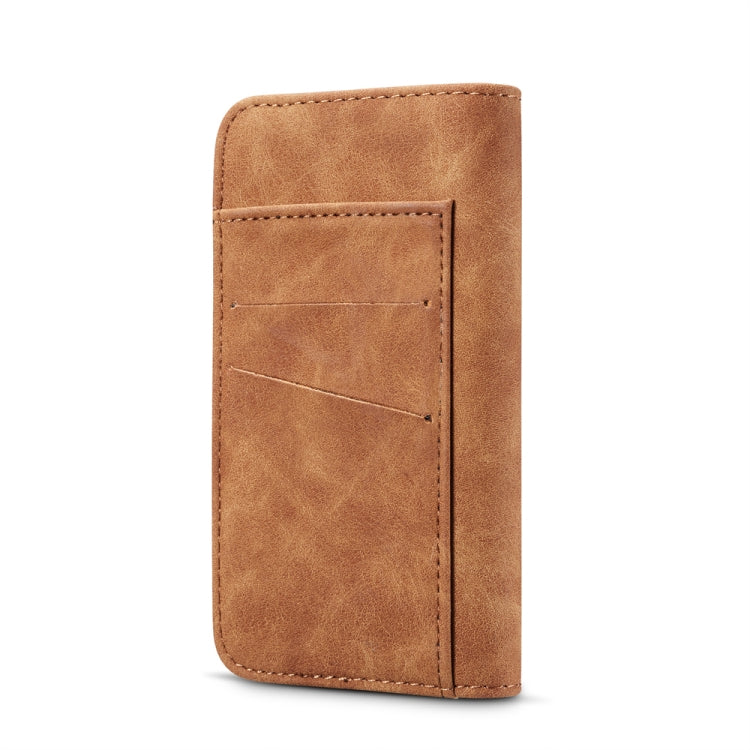 For iPhone X Retro Magnetic Detachable Horizontal Flip Leather Case with Card Slots & Wallet & Photo Frame