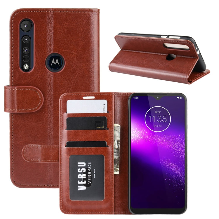 For Motorola One Macro / G8 Play R64 Texture Single Fold Horizontal Flip Leather Case with Holder & Card Slots & Wallet