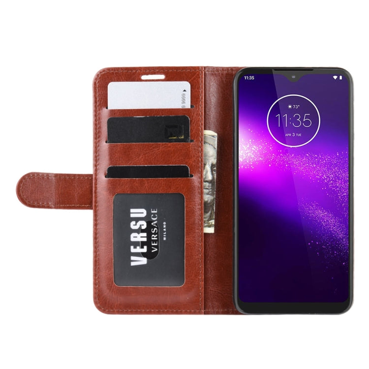 For Motorola One Macro / G8 Play R64 Texture Single Fold Horizontal Flip Leather Case with Holder & Card Slots & Wallet