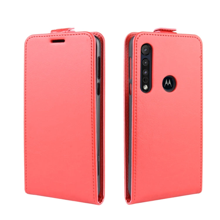 For Motorola One Macro / G8 Play Crazy Horse Vertical Flip Leather Protective Case