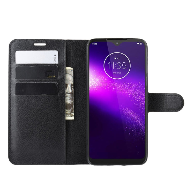 For Motorola One Macro / G8 Play Litchi Texture Horizontal Flip Leather Case with Wallet & Holder & Card Slots