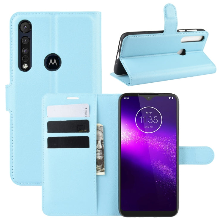 For Motorola One Macro / G8 Play Litchi Texture Horizontal Flip Leather Case with Wallet & Holder & Card Slots