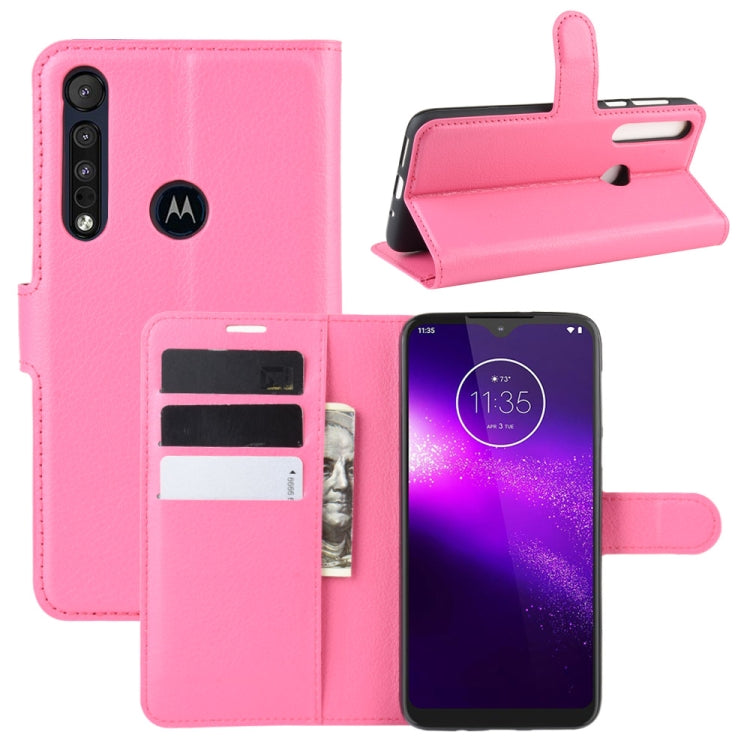 For Motorola One Macro / G8 Play Litchi Texture Horizontal Flip Leather Case with Wallet & Holder & Card Slots