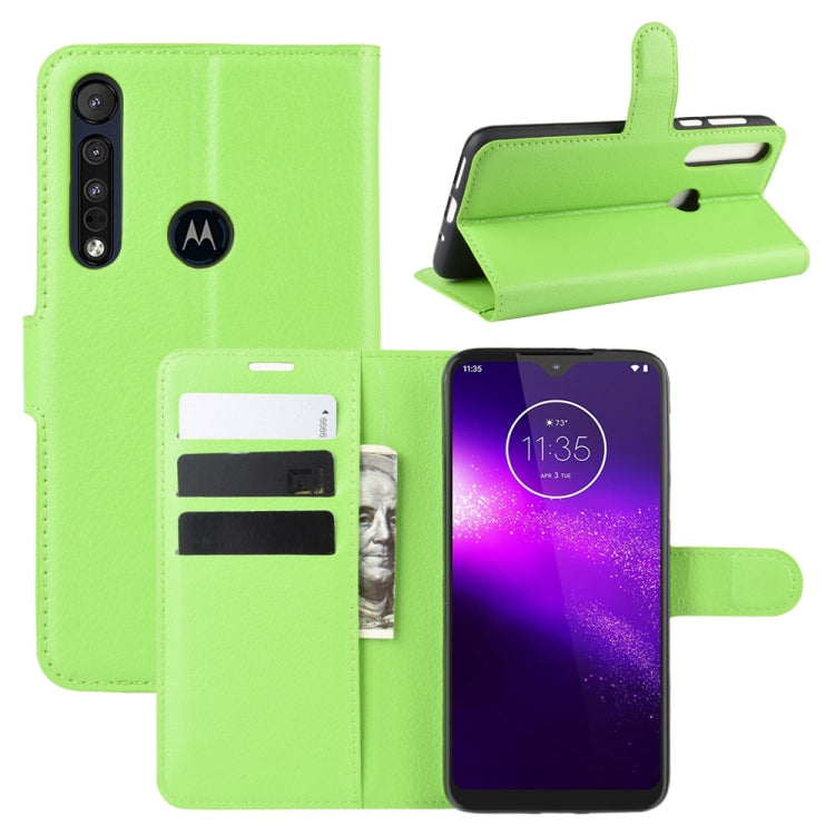 For Motorola One Macro / G8 Play Litchi Texture Horizontal Flip Leather Case with Wallet & Holder & Card Slots