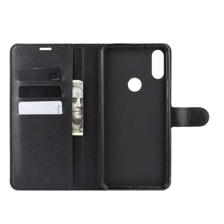 For Alcatel 3V 2019 Litchi Texture Horizontal Flip Leather Case with Wallet & Holder & Card Slots