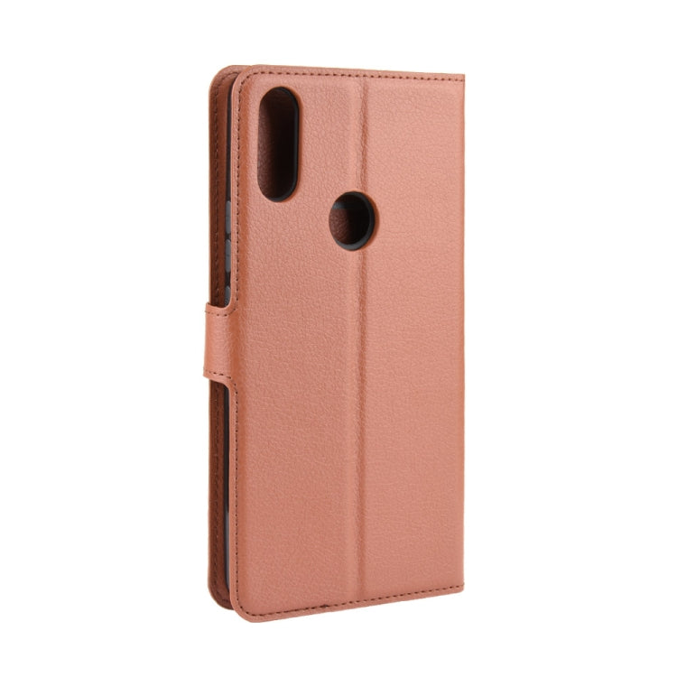 For Alcatel 3V 2019 Litchi Texture Horizontal Flip Leather Case with Wallet & Holder & Card Slots