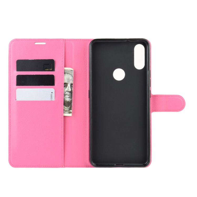 For Alcatel 3V 2019 Litchi Texture Horizontal Flip Leather Case with Wallet & Holder & Card Slots