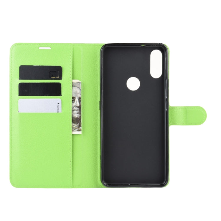 For Alcatel 3V 2019 Litchi Texture Horizontal Flip Leather Case with Wallet & Holder & Card Slots