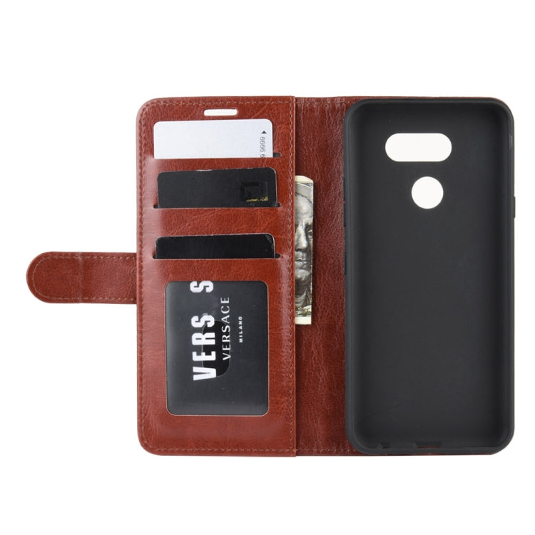 For LG K40S R64 Texture Single Fold Horizontal Flip Leather Case with Holder & Card Slots & Wallet