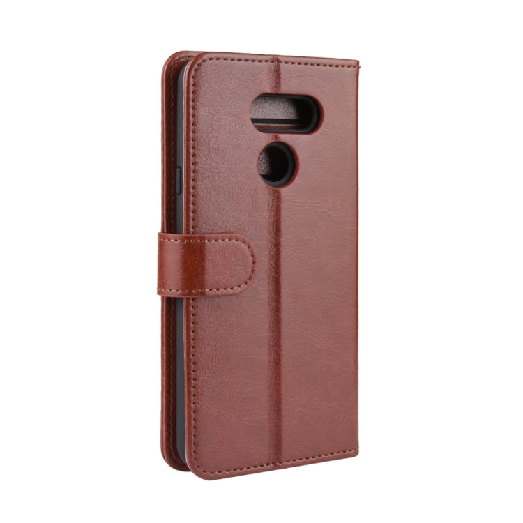 For LG K40S R64 Texture Single Fold Horizontal Flip Leather Case with Holder & Card Slots & Wallet