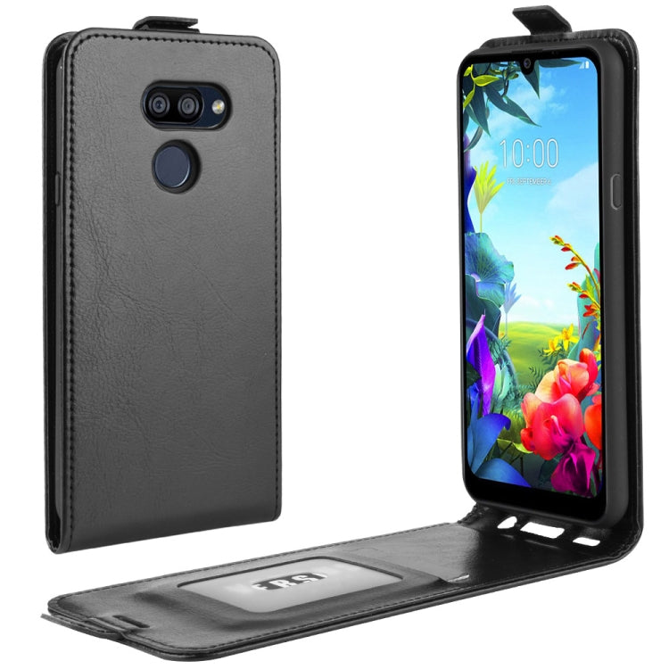 For LG K40S Crazy Horse Vertical Flip Leather Protective Case