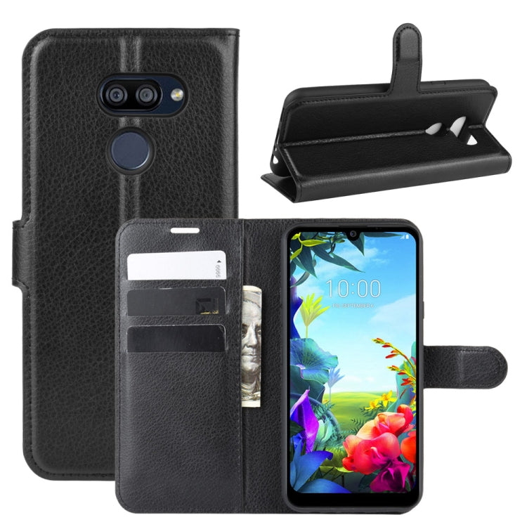 For LG K40S Litchi Texture Horizontal Flip Leather Case with Wallet & Holder & Card Slots