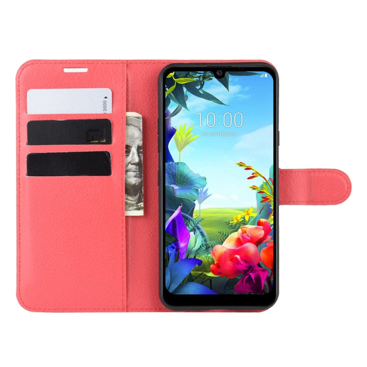 For LG K40S Litchi Texture Horizontal Flip Leather Case with Wallet & Holder & Card Slots