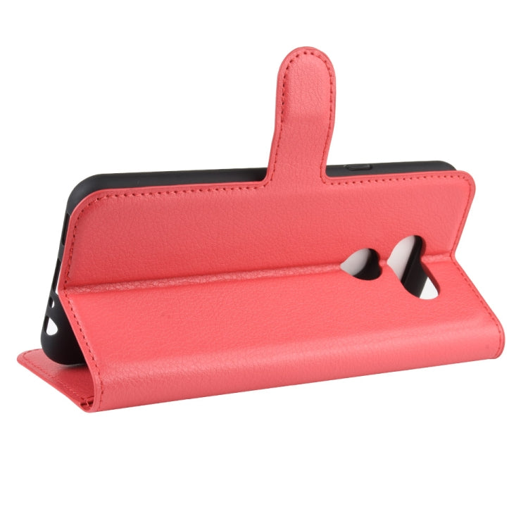 For LG K40S Litchi Texture Horizontal Flip Leather Case with Wallet & Holder & Card Slots