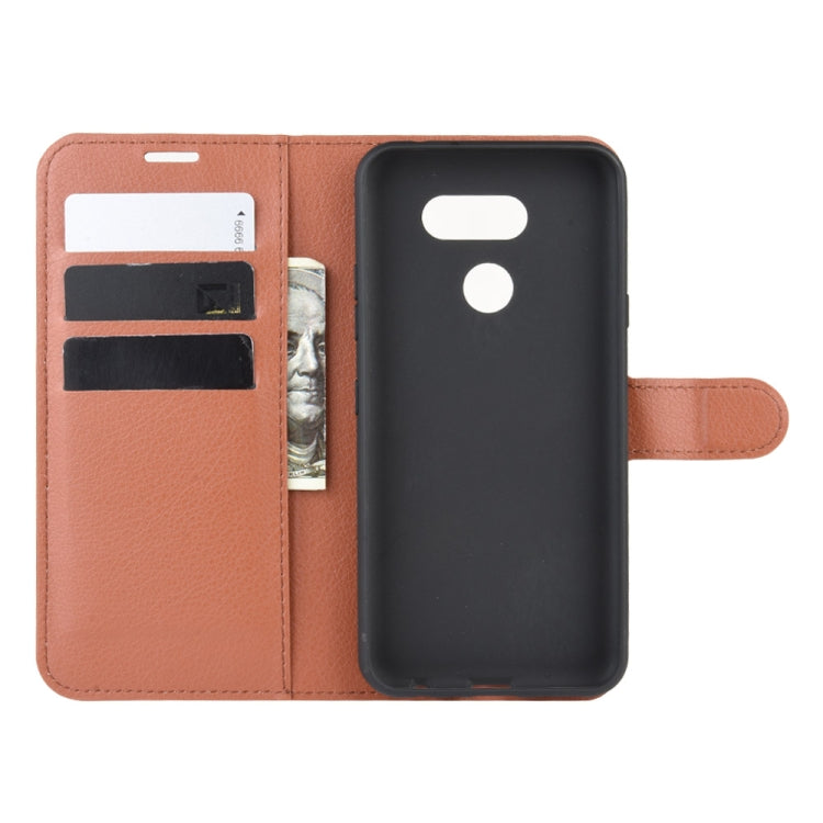 For LG K40S Litchi Texture Horizontal Flip Leather Case with Wallet & Holder & Card Slots