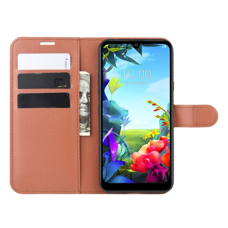 For LG K40S Litchi Texture Horizontal Flip Leather Case with Wallet & Holder & Card Slots