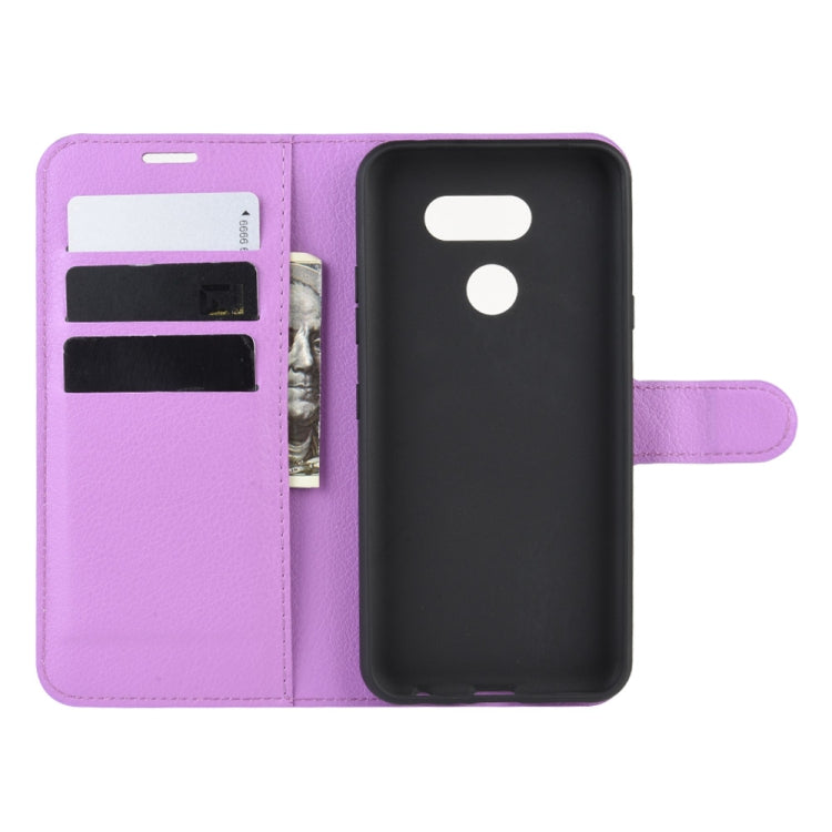 For LG K40S Litchi Texture Horizontal Flip Leather Case with Wallet & Holder & Card Slots