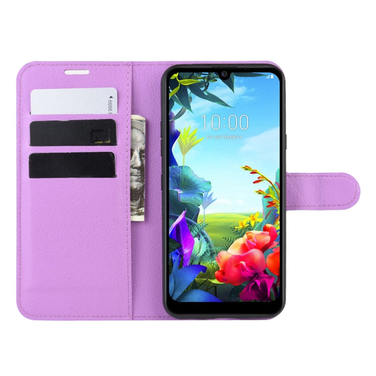 For LG K40S Litchi Texture Horizontal Flip Leather Case with Wallet & Holder & Card Slots