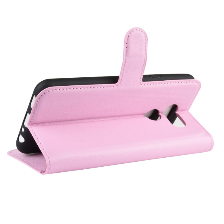 For LG K40S Litchi Texture Horizontal Flip Leather Case with Wallet & Holder & Card Slots