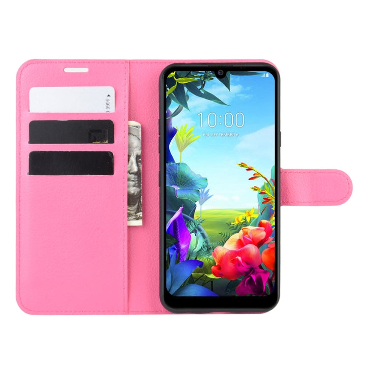 For LG K40S Litchi Texture Horizontal Flip Leather Case with Wallet & Holder & Card Slots