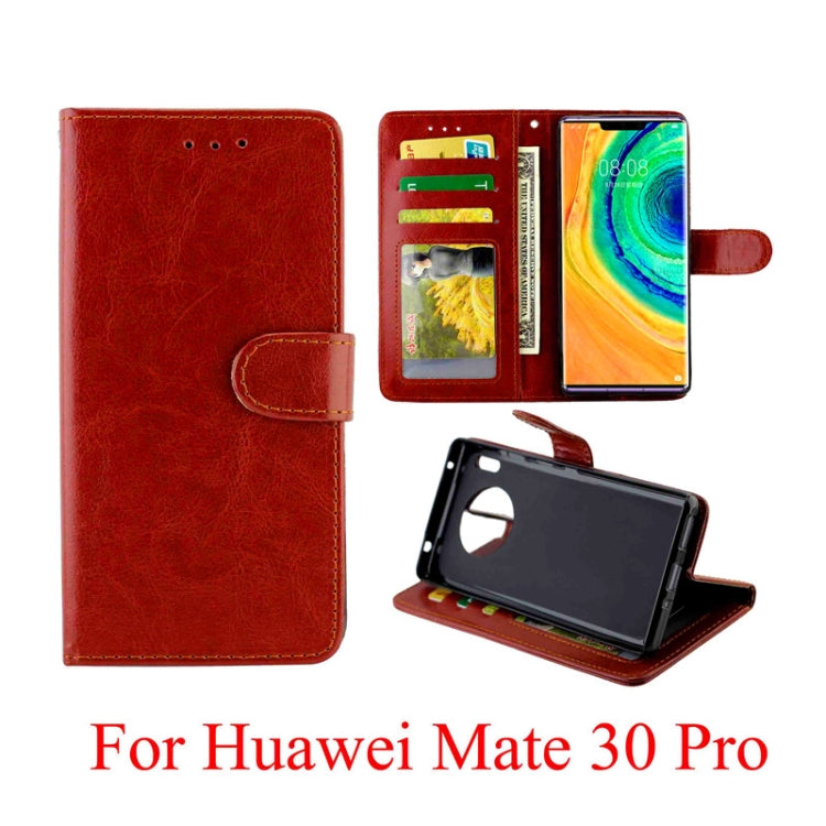 For Huawei Mate30 Pro Crazy Horse Texture Horizontal Flip Leather Case with Holder & Card Slots & Wallet & Photo Frame