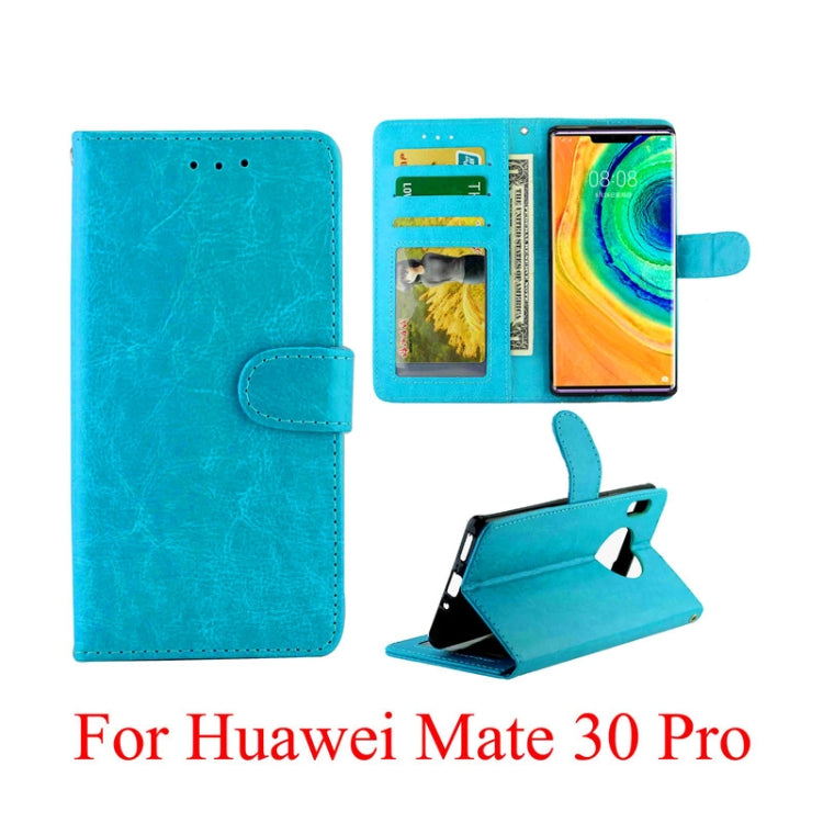For Huawei Mate30 Pro Crazy Horse Texture Horizontal Flip Leather Case with Holder & Card Slots & Wallet & Photo Frame