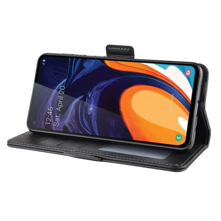 For Samsung Galaxy A60 Dual-side Magnetic Buckle Horizontal Flip Leather Case with Holder & Card Slots & Wallet & Photo Frame