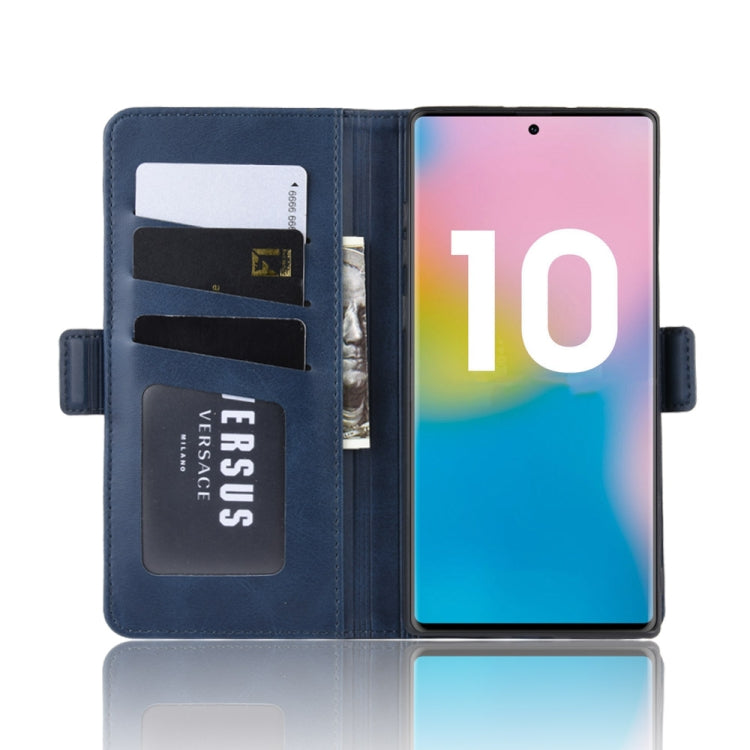 For Galaxy Note 10 Plus Dual-side Magnetic Buckle Horizontal Flip Leather Case with Holder & Card Slots & Wallet & Photo Frame