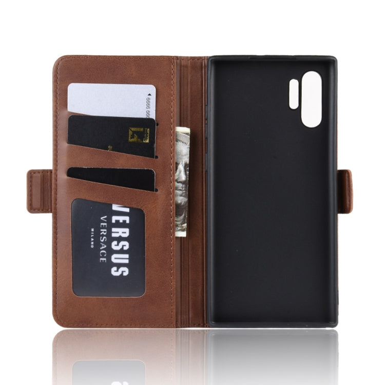 For Galaxy Note 10 Plus Dual-side Magnetic Buckle Horizontal Flip Leather Case with Holder & Card Slots & Wallet & Photo Frame