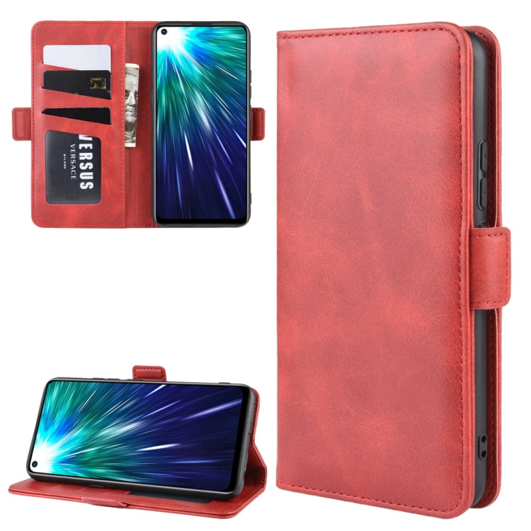 For Vivo Z5x / Z1 Pro  Double Buckle Crazy Horse Business Mobile Phone Holster with Card Wallet Bracket Function