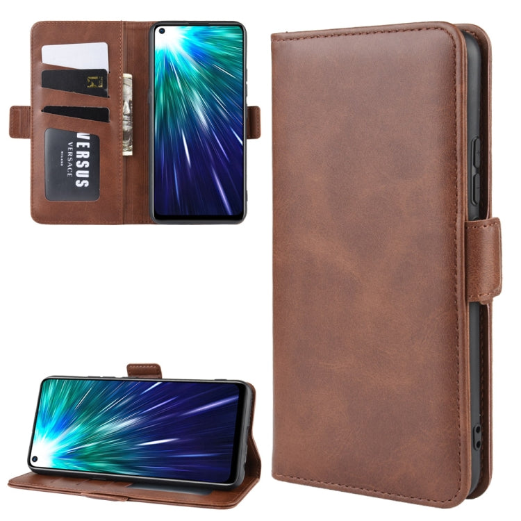 For Vivo Z5x / Z1 Pro  Double Buckle Crazy Horse Business Mobile Phone Holster with Card Wallet Bracket Function