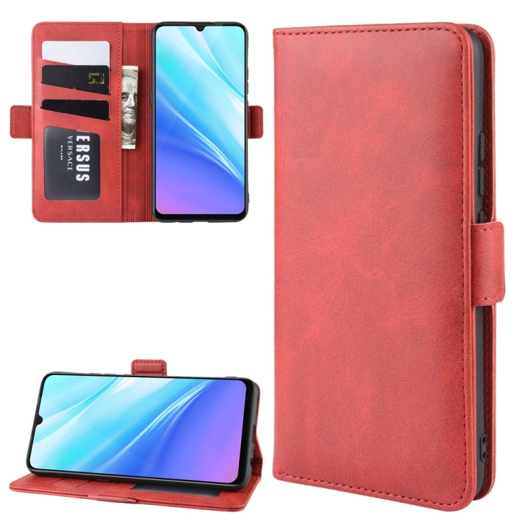 For Vivo Y7S /iQOO Neo / Z5 Double Buckle Crazy Horse Business Mobile Phone Holster with Card Wallet Bracket Function