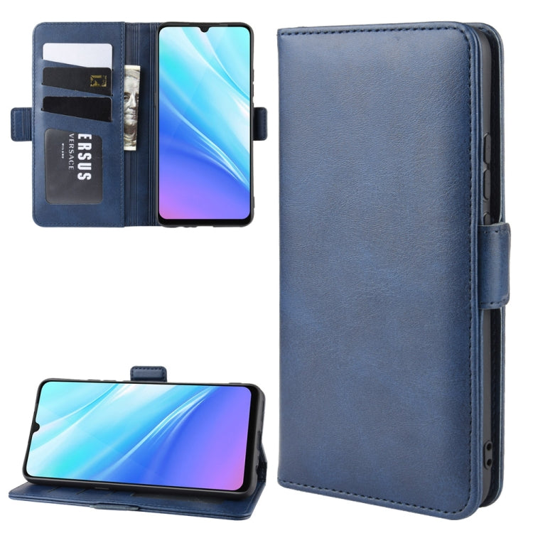 For Vivo Y7S /iQOO Neo / Z5 Double Buckle Crazy Horse Business Mobile Phone Holster with Card Wallet Bracket Function