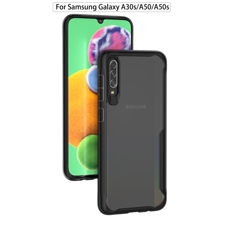 For Galaxy A70S Transparent PC + TPU Full Coverage Shockproof Protective Case