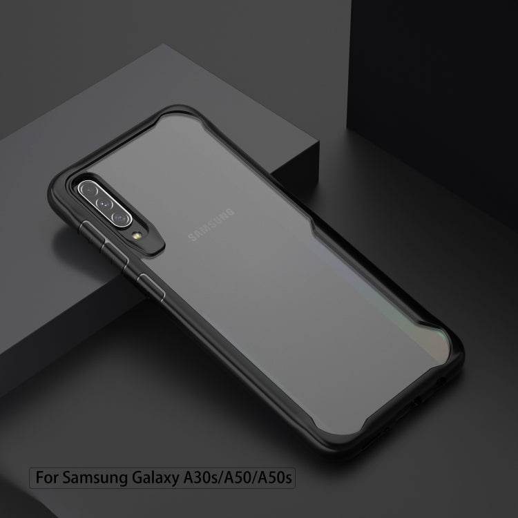 For Galaxy A70S Transparent PC + TPU Full Coverage Shockproof Protective Case