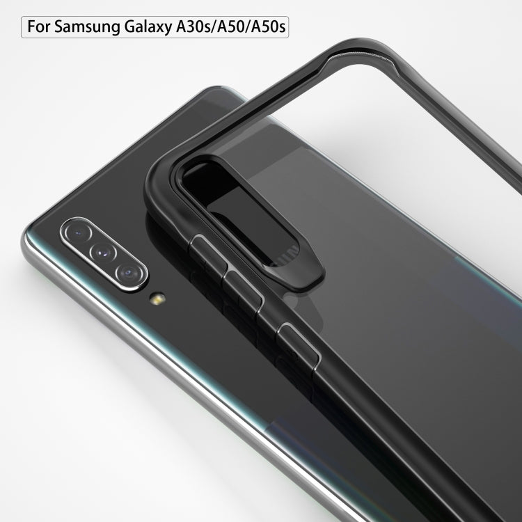 For Galaxy A70S Transparent PC + TPU Full Coverage Shockproof Protective Case