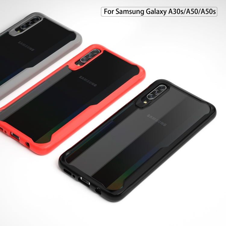 For Galaxy A70S Transparent PC + TPU Full Coverage Shockproof Protective Case