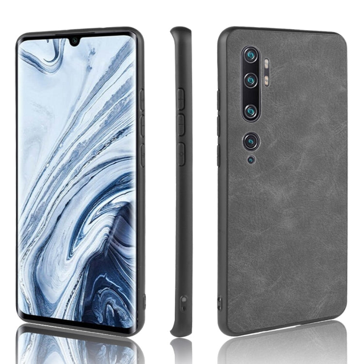 For Xiaomi Mi Note 10 / Note10 Pro / Mi CC9 Pro Shockproof Sheep Skin PC + PU + TPU Case(Light Black)