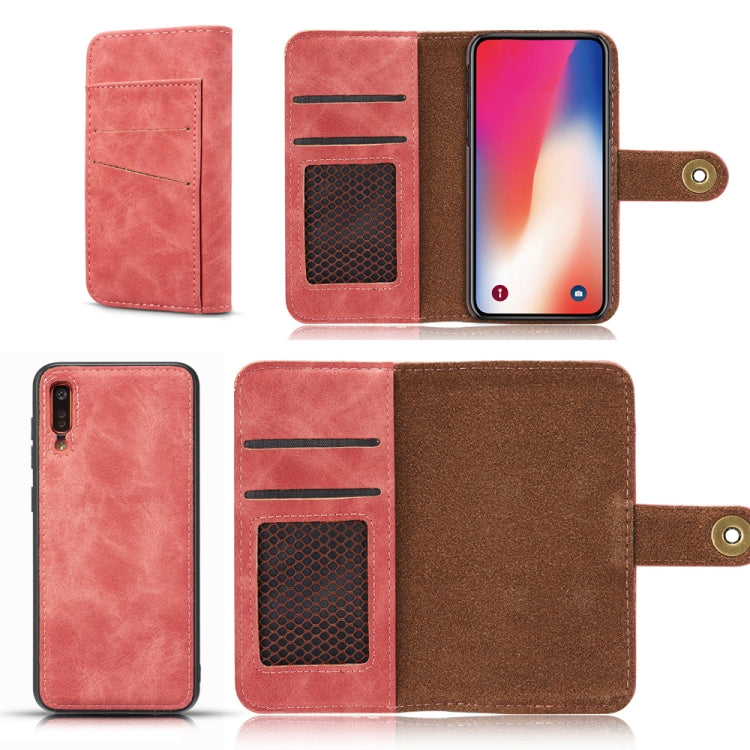 For Galaxy A50 Retro Magnetic Detachable Horizontal Flip Leather Case with Card Slots & Wallet & Photo Frame