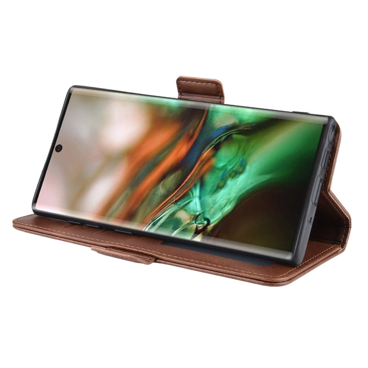 For Galaxy Note 10 Dual-side Magnetic Buckle Crazy Horse Horizontal Flip Leather Casewith Holder & Card Slots & Wallet & Photo Frame