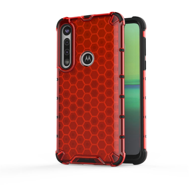 For Motorola Moto G8 Play  Shockproof Honeycomb PC + TPU Case