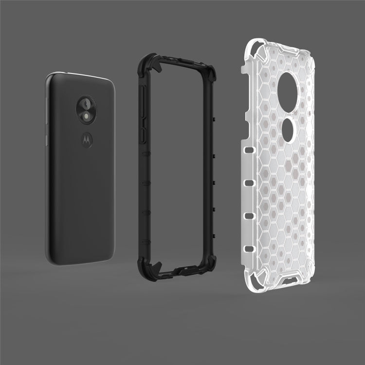 For Motorola Moto E5 Play Go Shockproof Honeycomb PC + TPU Case