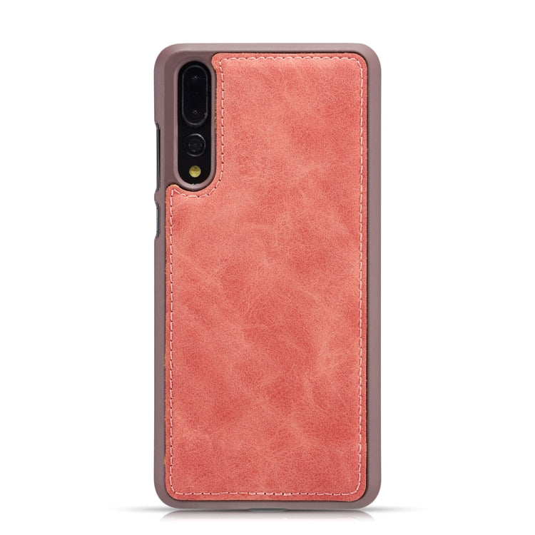 For Huawei P20 Retro Magnetic Detachable Horizontal Flip Leather Case with Card Slots & Wallet & Photo Frame