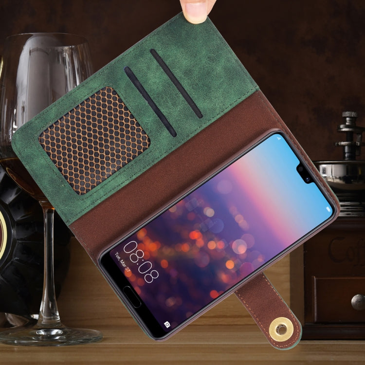 For Huawei P20 Retro Magnetic Detachable Horizontal Flip Leather Case with Card Slots & Wallet & Photo Frame