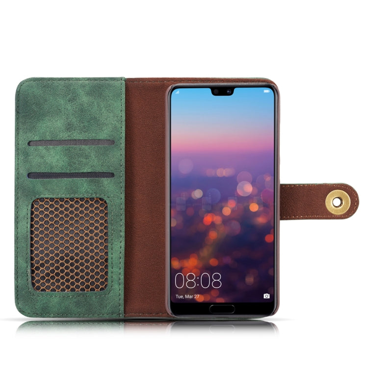 For Huawei P20 Pro Retro Magnetic Detachable Horizontal Flip Leather Case with Card Slots & Wallet & Photo Frame